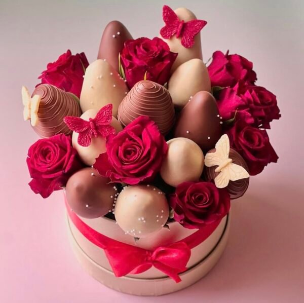 Valentines edible arrangement