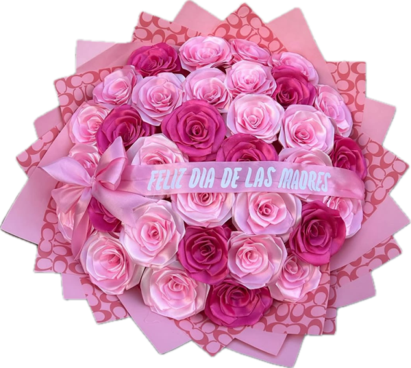 25 mix pink eternal roses