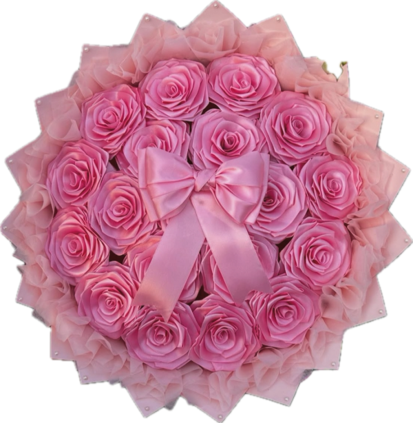 25 pink eternal roses