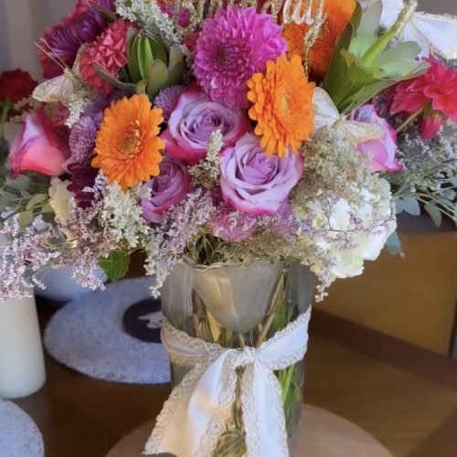 Birthday vase